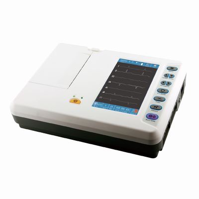 Κτηνιατρική φορητή μηχανή Ecg ηλεκτροκαρδιογράφων έξι καναλιών